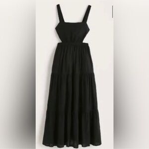 Abercrombie & Fitch Black Maxi Cutout Dress Size XSP never worn!